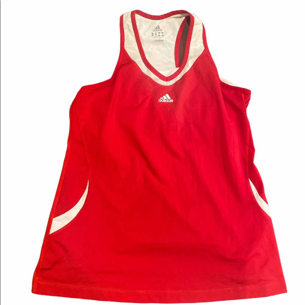 Red adidas tank